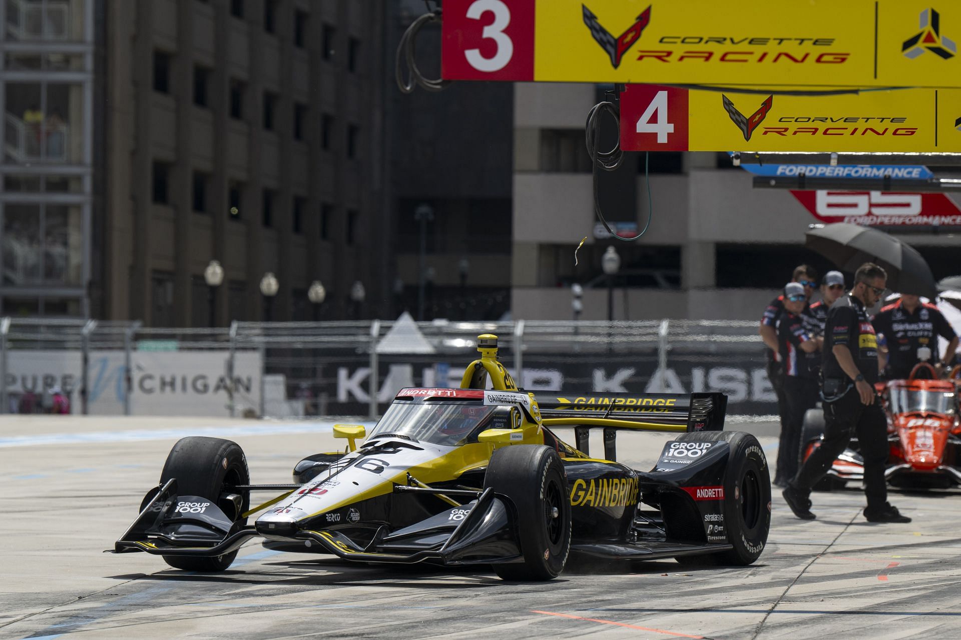 Colton Herta driving the #26 Gainbridge Andretti at the Detroit Grand Prix - Source: Getty